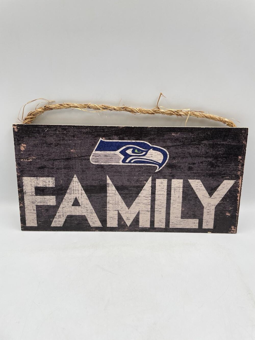 Official NFL Seattle Seahawks Family Sign Football Sports Sea Hawks